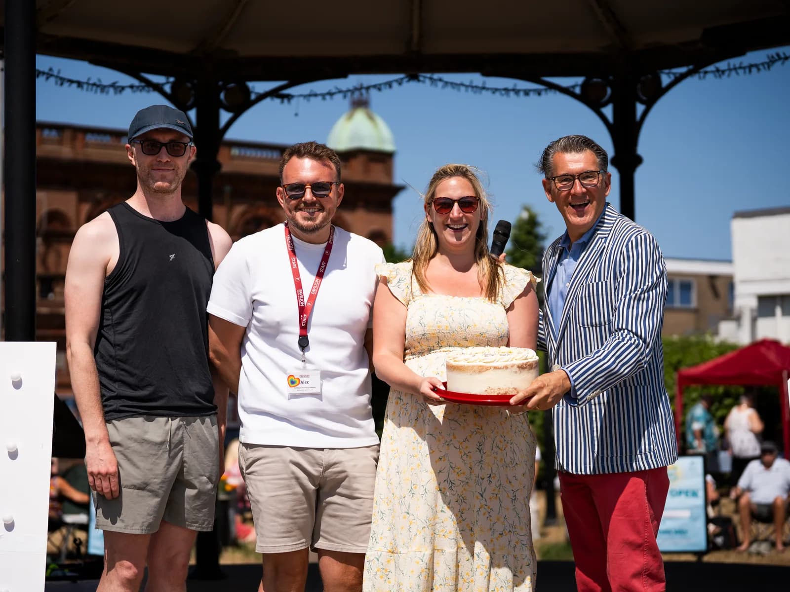 Members of the Pavilion team celebrating the theatre's 125th birthday