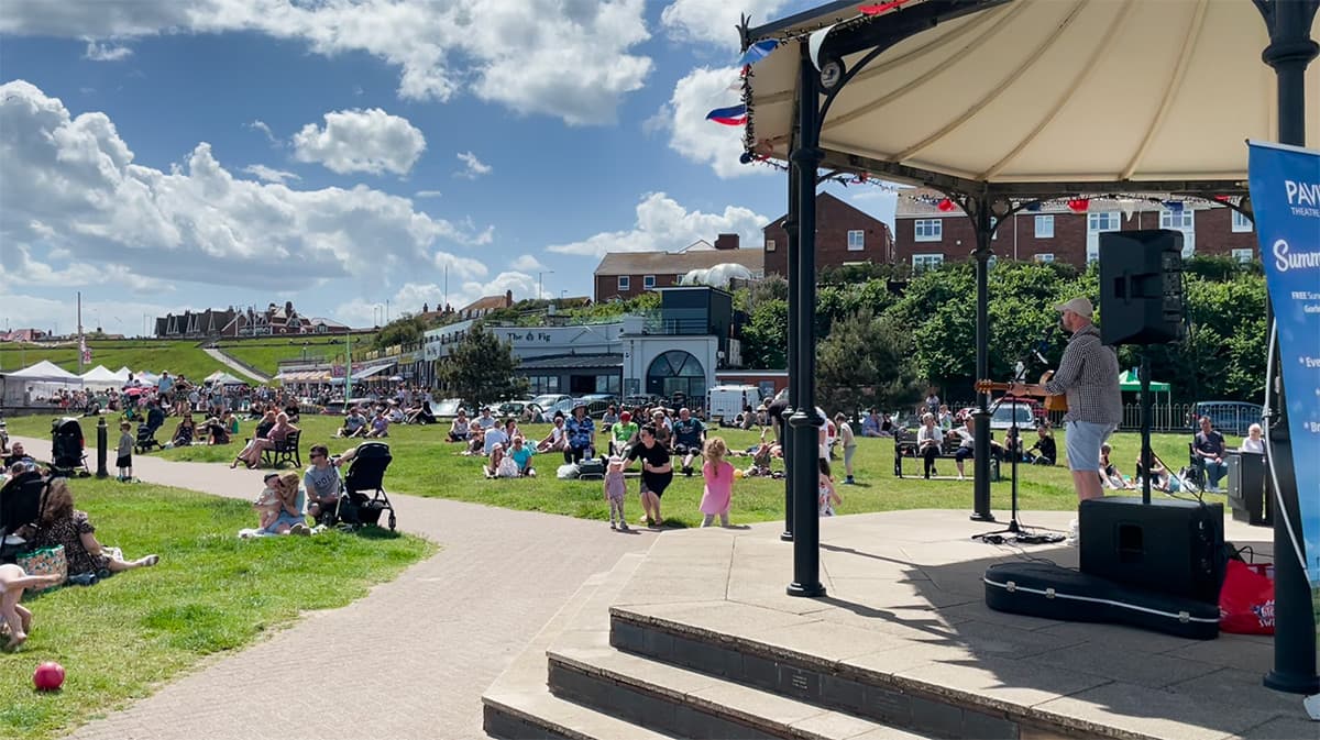 Image of the Gorleston Bandstand
