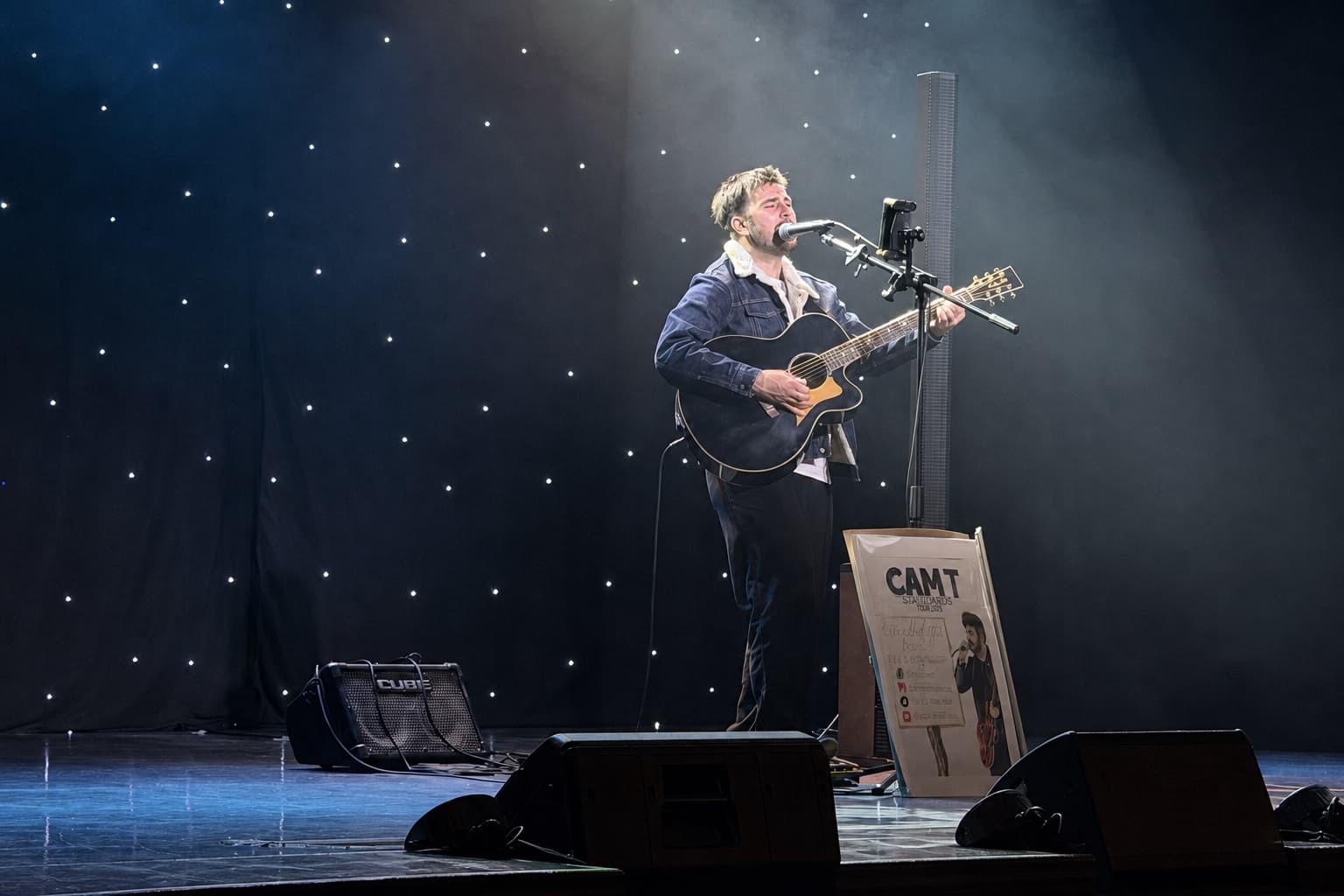 A musician performing at the Annual Friends Celebration Night