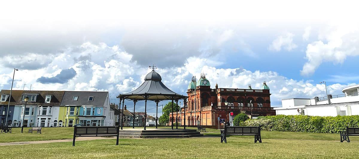 Gorleston Pavilion Theatre beside the seafront
