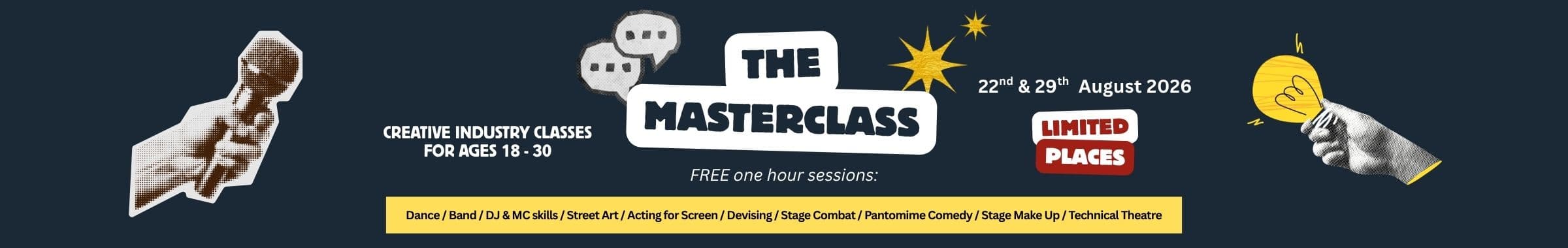 The Masterclass - Free Creative Industry Classes for Ages 18 - 30