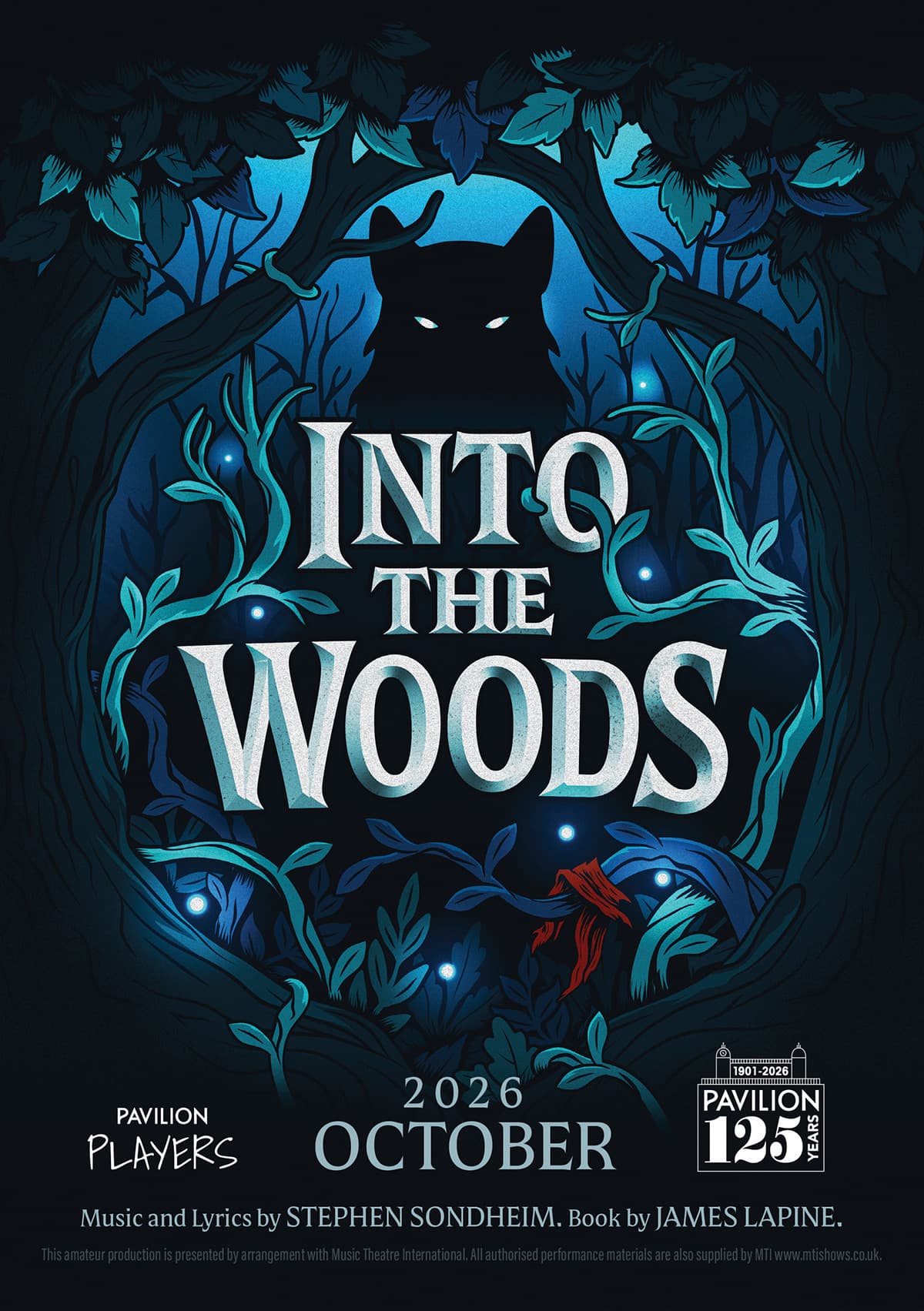 Poster for the Pavilion Players production of Into the Woods