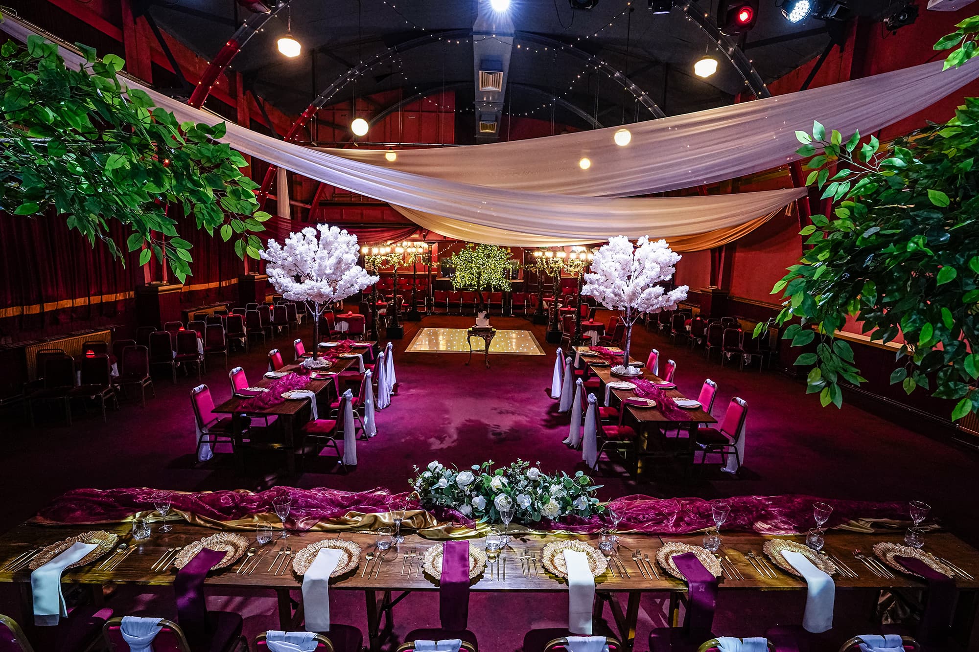 Wedding seating in the Pavilion auditorium