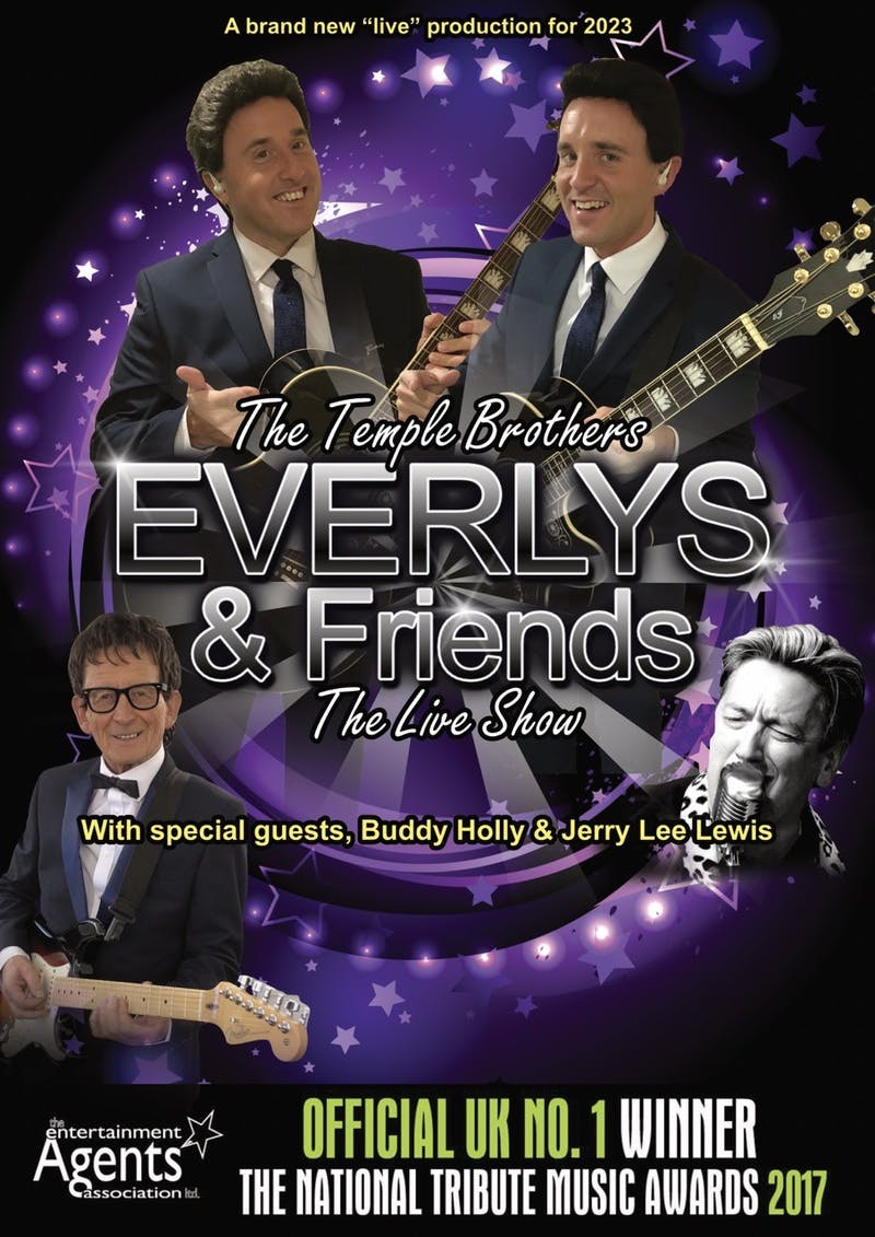 Poster for the Everly & Friends  performance at the Gorleston Pavilion Theatre