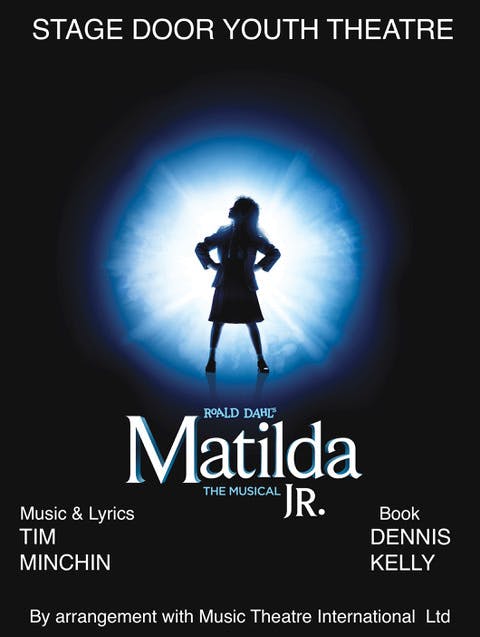 Poster for the Matilda The Musical JR.  performance at the Gorleston Pavilion Theatre