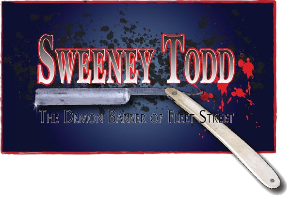 Poster for the SWEENEY TODD - The Demon Barber of Fleet Street. A Musical Thriller performance at the Gorleston Pavilion Theatre
