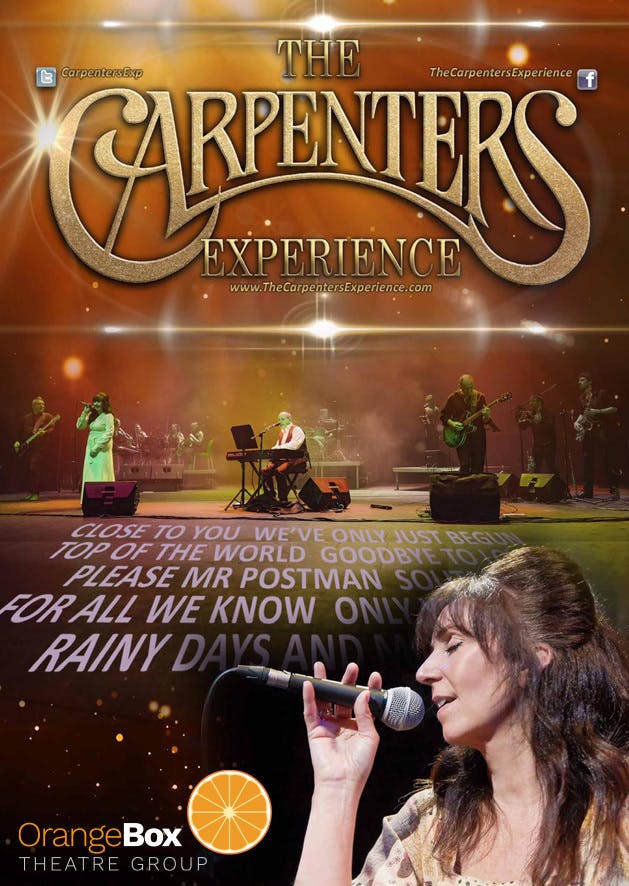 Poster for the The Carpenters Experience performance at the Gorleston Pavilion Theatre