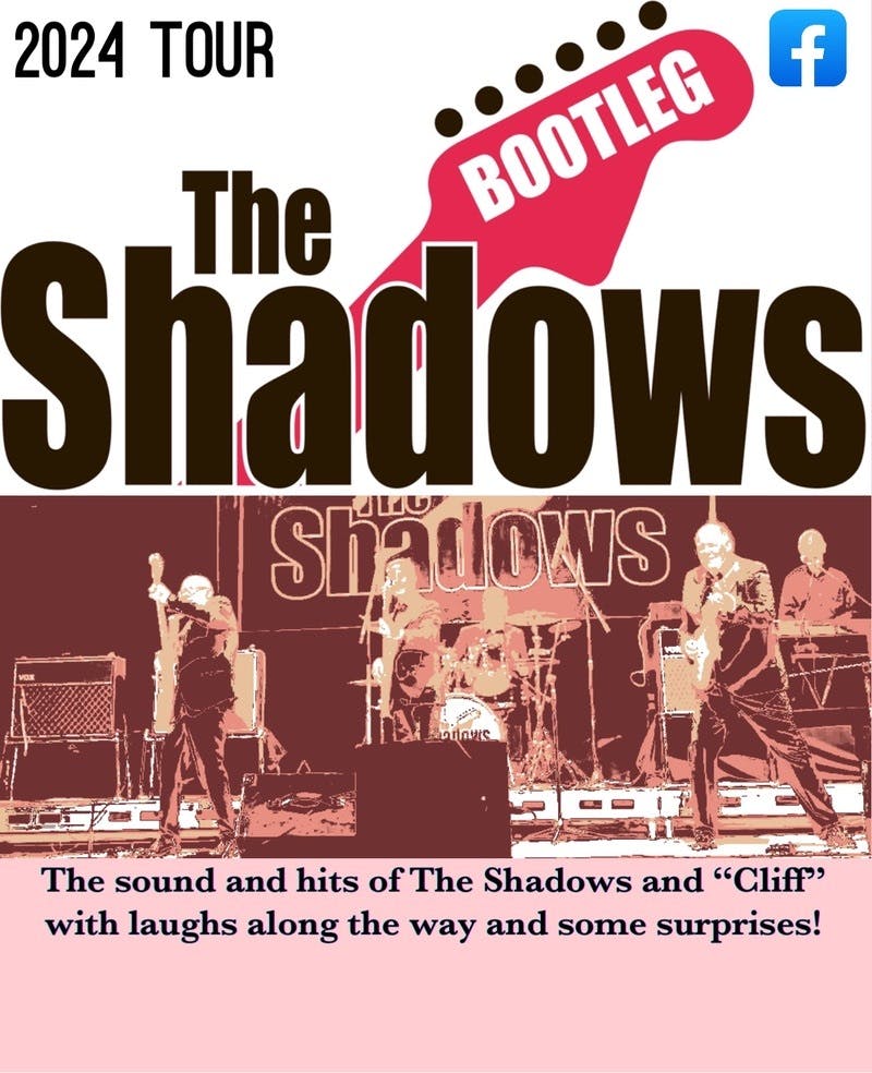Poster for the The Bootleg Shadows performance at the Gorleston Pavilion Theatre