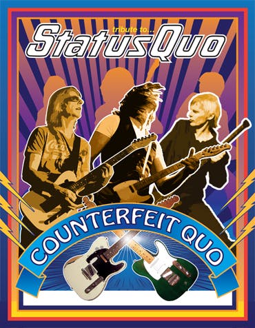 Poster for the Counterfeit Quo performance at the Gorleston Pavilion Theatre