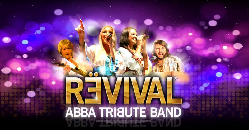 Poster for the ABBA The REVIVAL performance at the Gorleston Pavilion Theatre