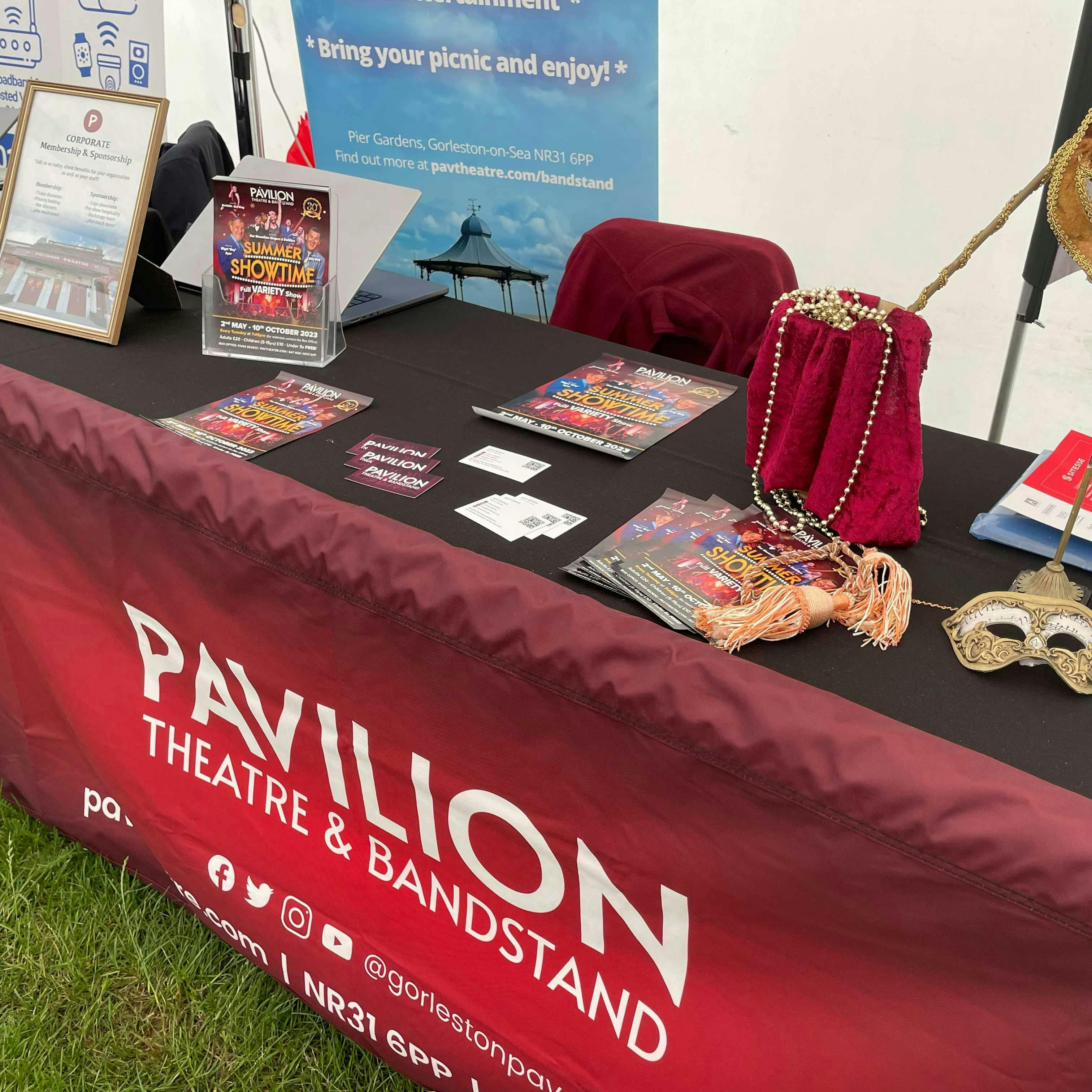 The Pavilion Theatre stall in the Norfolk Chambers of Commerce Business Hub